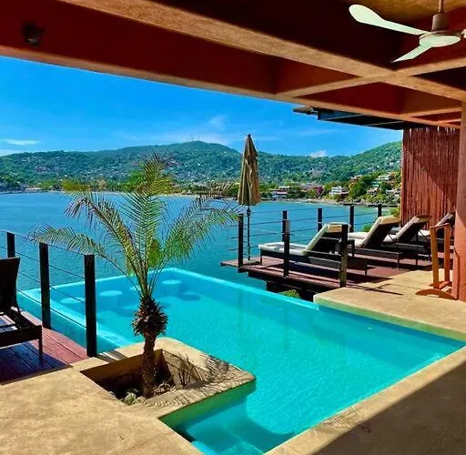 Apartment Casa 4 - Private Plunge Pool - Bay Views - Walk To La Ropa Zihuatanejo